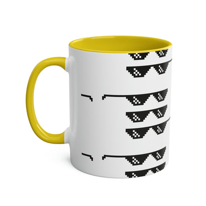 PWNED Two-Tone Coffee Mugs, 11oz OWNED