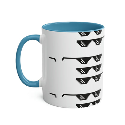 PWNED Two-Tone Coffee Mugs, 11oz OWNED