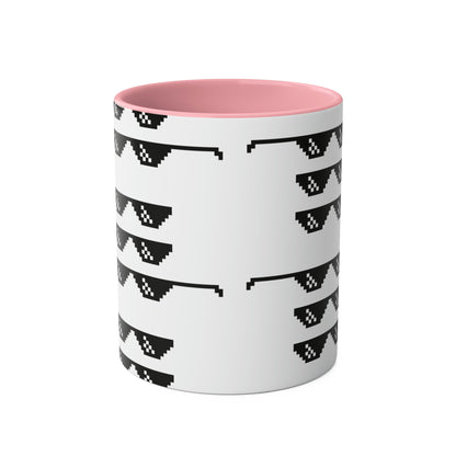 PWNED Two-Tone Coffee Mugs, 11oz OWNED